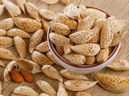 Organic Bites Natural & Premium Kagzi (Soft in Shell) Almond Almonds