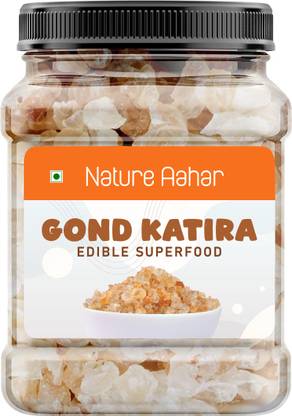 Nature Aahar Gond Katira Pure Organic Edible Gum Tragacanth Gum Almond Gum Badam Pisin, Dried Gum