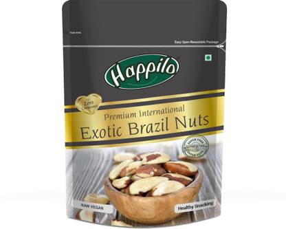 Happilo Premium International Exotic Brazil Nuts (Amazon Nuts) Without Shell Great for Daily Use, Baking, Cooking Healthy Protein Snacking Brazilian Nut Brazil Nuts