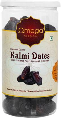 Omega Natural Kalmi Safawi Soft Semi Dry Dates|Premium Saudi Dry Dates