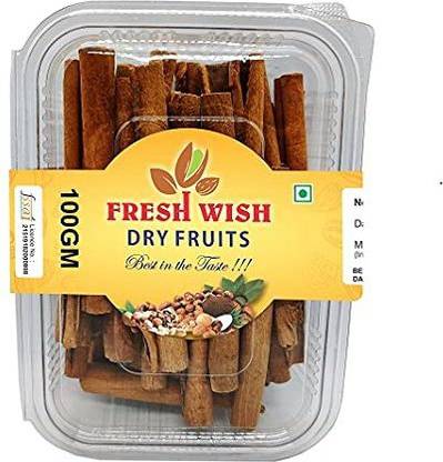 Fresh Wish Dalchini Cinnamon Seeds 100Gm (Pack of 1) Assorted Nuts