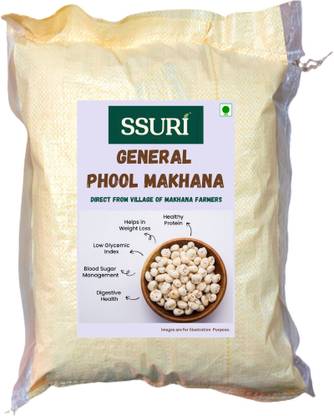 SSURI General Phool Makhana : Direct From Village Of Makhana Farmers Fox Nut