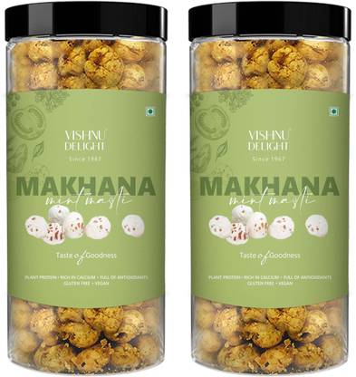 VISHNU DELIGHT Crunchy, Healthy, Tasty , Mint Flavored Makhana Combo (180 g) Fox Nut