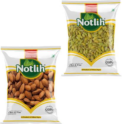 Notlih Almonds+Raisins Combo Pack Almonds, Raisins