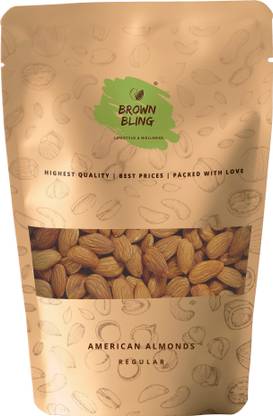 Brown Bling Almonds - American - Regular 1 x 1kg Almonds