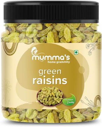 Mumma's home gramity Green Raisins (Kishmish) Premium Dry Fruit Seedless (1 kg) Raisins