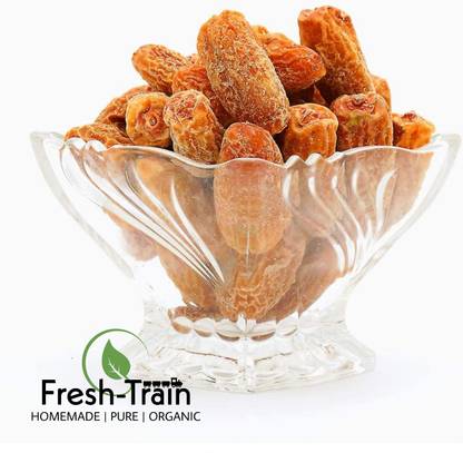 FreshTrain Yellow Dry Dates | Pila Sukha Khajur | Pili Kharak Dry Dates
