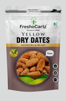 FreshoCartz Yellow Dry Dates | Peela Sukha Khajoor | Dry Chuhara | Pili Kharak | Dry Dates