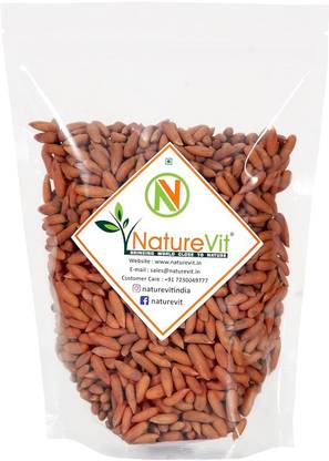 Nature Vit Pine Nut With Shell, 1 kg [Whole Chilgoza]