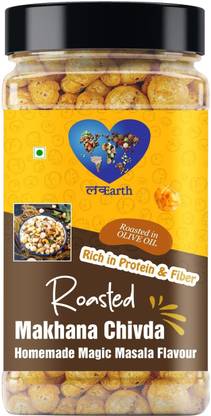 lavearth Roasted Makhana | Foxnut No Cholesterol Healthy Super Food Fox Nut