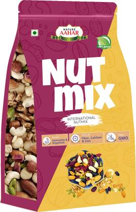Nature Aahar Premium International Healthy Nutmix | Mixed Dryfruits | (500GM)  (500 g)