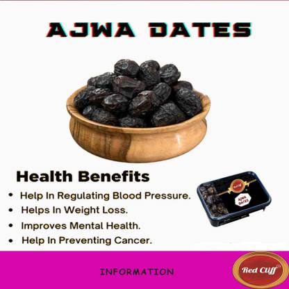 RED CLIFF Premium Ajwa Dates | Original & Rich Khajoor | Combo Pack Of 2 | Dates
