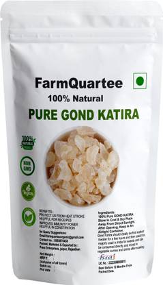 FarmQuartee Gond Katira, Gond Kathila,, Katira Gum Seed 100 GM Dried Gum Dried Gum