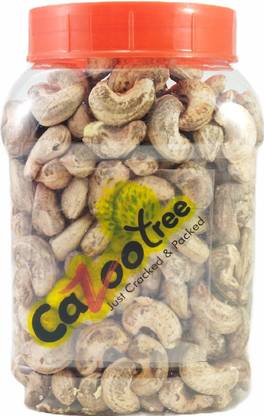 Cazootree Farm Fresh NW 500g Cashew Square Jar Cashews