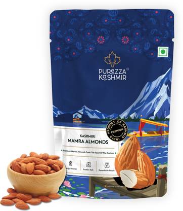 Purezza Kashmir Grade A ++ Nutsl) Richest Natural Source of Vitamins (Pack Of 1) Almonds
