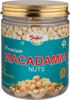 DIETFEST Premium Macadamia Nuts – 200g | Crunchy, Heart-Healthy Snack Macadamia Nuts
