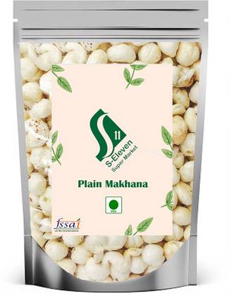S Eleven Super Market Regular Handpicked Lotus Seed Pop/Fox Nuts Big Size Phool Makhana Fox Nut