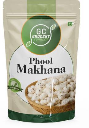 GROCERY CONNECT Premium Roasted Phool Makhana | Healthy Fox Nuts | Puffed Lotus Seeds Fox Nut