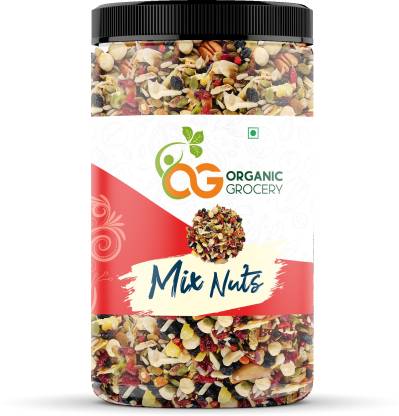 Organic Grocery Mix Dry Fruits and Nuts Almonds, Pistachios, Cashew, Apricot (1kg) Assorted Seeds & Nuts
