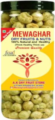 MEWAGHAR Roasted Makhana | Pudina Mint Flavour | 90g Crunchy Jar Pack |Healthy Foxnuts Fox Nut