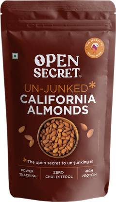 OPEN SECRET Premium California Badam - High Protein Dry Fruit, Fasting Vrat Special Almonds