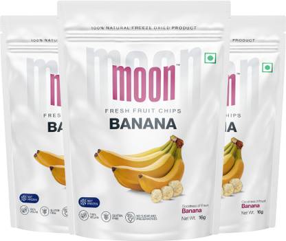 Moon Freeze Dried Banana Pack of 3 Bananas