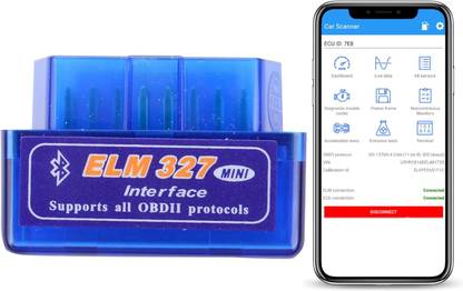 MODAXE Super Mini ELM327 Bluetooth V2.1 ELM 327 Car Code Reader OBD2 Car Diagnostic Tool For OBDII Protocol For Android/Windows OBD Reader