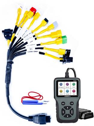 FREEFACE Bs6 bike 11 cord cable(yellow version) with v311 scanner obd scanner bike OBD Reader