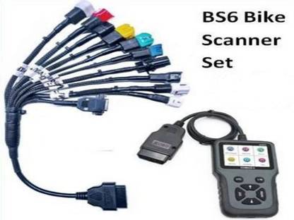 RG V311 OBD Scanner + All BS6 BIKE CABLE (11 COUPLER ) + Continuity Tester OBD Reader