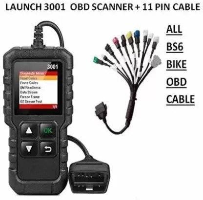 RG Bike Cable 11 Types Cable + Launch CR301 All Bikes OBD Interface