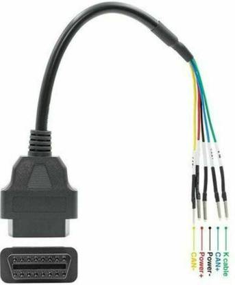 rgrinkumotors OBD 16 Pin OBD OBD2 Female K Line CAN Line Jumper Tester OBD Interface