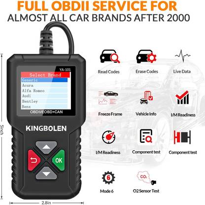 XPR3SS KINGBOLEN OBD2 Scanner YA-101 Auto Code Reader Diagnostic OBDII Scanner For Car OBD Reader