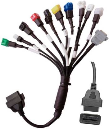 Oritool OBD-II (OBD2) 16 pin Smart Multipin Converter Cable 11 Connectors Type OBD Interface