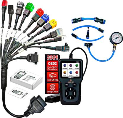 Danlite Tools Technician Danlite Bs6 bike 9 cord cable+launch creader 3001 free continuity tester OBD Reader