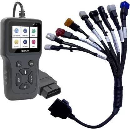 Elegadget All BS6 Bikes - V311 OBD II Scanner for Complete Bike Diagnostic OBD Reader