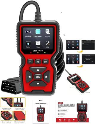 Xsentuals V519 Obd Scanner Obd Tool For Cars with live data feature OBD Interface