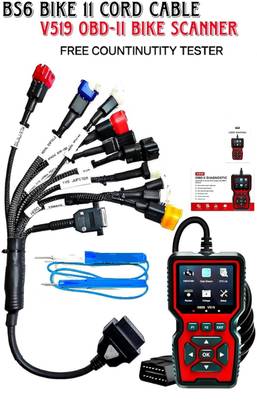 Obdking V519 OBD SCANNER + ALL BD6 BIKE CABLE OBD Interface