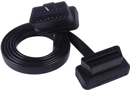 Xceptional Choice OBD2 Diagnostics cables for Flat+Thin As Noodle OBDII OBD 2 16Pin Male to Female ELM327 Diagnostic Extension Cable Connector OBD Interface