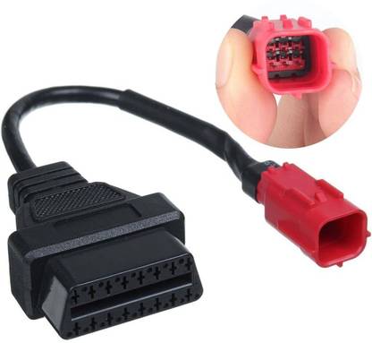 RG Honda Motorcycle OBD 16 Pin To 6 Pin National 46 Pin Adapter Cable OBD Reader