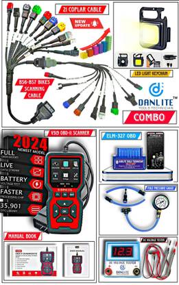 Danlite Tools Technician Danlite Alpha Combo V519 OBD Scanner Bs6-Bs7 Bikes OBD Reader