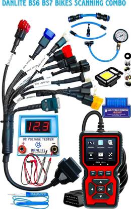 Danlite V519 OBD-II Scanner For Bs6 Bs7 Bikes full combo Kit OBD Reader