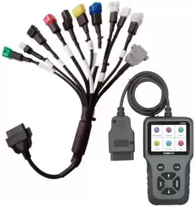 SPANTER All BS6 Bike Cable Combo (11 Types Cable + V311 ) Work On All Bikes OBD Interface