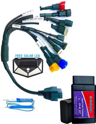 Danlite Tools Technician Black OBD 2 BS6 BIKE CABLE WITH OBD AND CONTINUITY TESTER OBD Reader