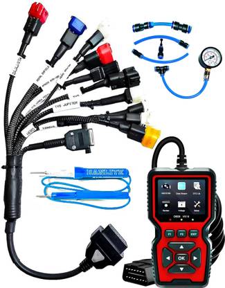 Danlite V519 OBD Bike Scanner Fast Connectivity with Scanning Cable Fule Pressure Gage OBD Reader