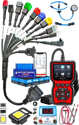 Danlite Tools Technician Danlite V519 OBD-II Scanner BS6-BS7 Bike Scanning [Full Kit] OBD Reader
