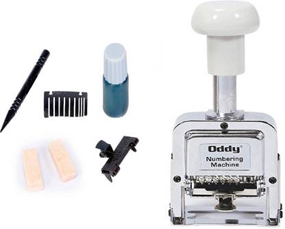 Oddy Numbering Machine 6 Digits With Spare Parts Office Set