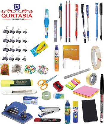 QURTASIA Standard Stationery Kit for Home Office use for Professional, Student  Office Set