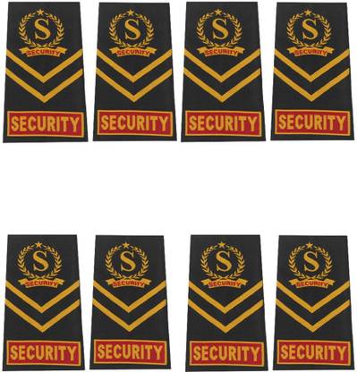 Qualityfab Security Guard Shoulder Flap 4 Pairs  Office Set