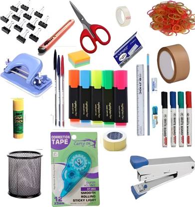 JMBW INTERNATIONAL All in One 27 Items Stationery Combo for Office, Home and School use  Office Set