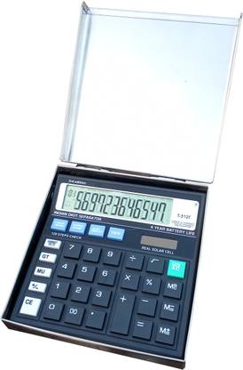 ALSALAH Calculator Safety Box with Basic Calculator Desk Organiser ( Pack of 1 )  Office Set